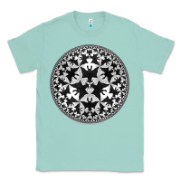 Seafoam M.C. Escher Circle Limit IV Classic Tee - trangStudio