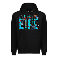 Black Doctor Life Premium Hoodie - CowhideDigitalArt