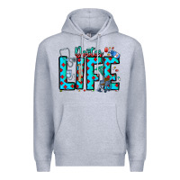 Heather Grey Doctor Life Premium Hoodie - CowhideDigitalArt
