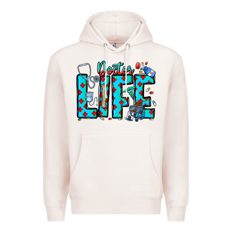 Doctor Life Premium Hoodie by CowhideDigitalArt | Teevron
