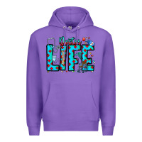 Purple Doctor Life Premium Hoodie - CowhideDigitalArt