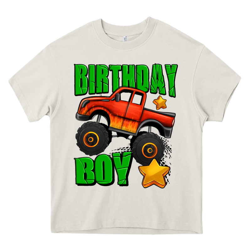 Birthday Boy Monster Truck Heavy Core Tee by Jasminsmagicworld | Teevron