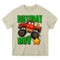 Mossy birthday boy monster truck Heavy Core Tee - Jasminsmagicworld