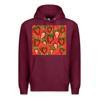 Burgundy strawberries Premium Hoodie - Jasminsmagicworld