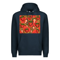 Navy strawberries Premium Hoodie - Jasminsmagicworld