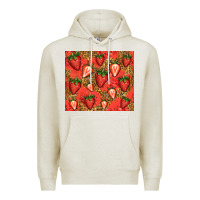Oatmeal Heather strawberries Premium Hoodie - Jasminsmagicworld