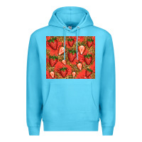 Ocean Blue strawberries Premium Hoodie - Jasminsmagicworld