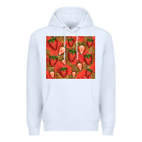 White strawberries Premium Hoodie - Jasminsmagicworld