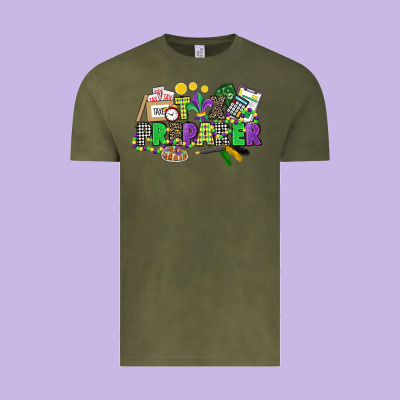 Tax Preparer Mardi Gras Vintage Tee Designed By Cowgirlartshop