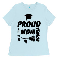 Baby Blue Proud Mom Of A 2020 Senior Ladies Tee - Bettercallsaul
