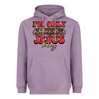 Lavender i'm only talking to jesus today christmas Heavyweight Hoodie - BarkalooDesign