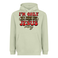 Matcha i'm only talking to jesus today christmas Heavyweight Hoodie - BarkalooDesign