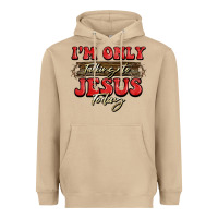 Mushroom i'm only talking to jesus today christmas Heavyweight Hoodie - BarkalooDesign
