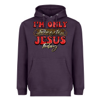 Plum i'm only talking to jesus today christmas Heavyweight Hoodie - BarkalooDesign