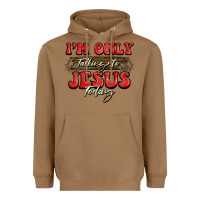Toasted Coconut i'm only talking to jesus today christmas Heavyweight Hoodie - BarkalooDesign