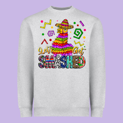 Let's Get Smashed Heavyweight Sweatshirt Designed By Cowhidedigitalart