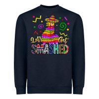 Navy Let's Get Smashed Heavyweight Sweatshirt - CowhideDigitalArt