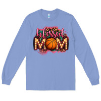 Colony Blue blessed basketball mom lightbulb letters Long Sleeve Tee - OliviaCreatesArt