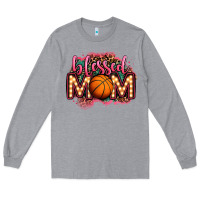 Blessed Basketball Mom Lightbulb Letters Long Sleeve Tee | Teevron