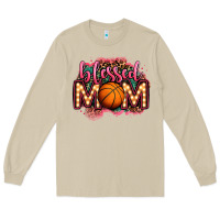 Mushroom blessed basketball mom lightbulb letters Long Sleeve Tee - OliviaCreatesArt
