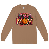 Toasted Coconut blessed basketball mom lightbulb letters Long Sleeve Tee - OliviaCreatesArt