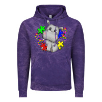 Cloud Purple autism hippopotamus Vintage Hoodie - CowGirlArtShop