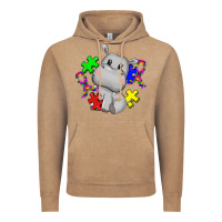 Vintage Coffee autism hippopotamus Vintage Hoodie - CowGirlArtShop