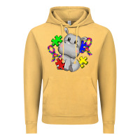 Vintage Mustard autism hippopotamus Vintage Hoodie - CowGirlArtShop