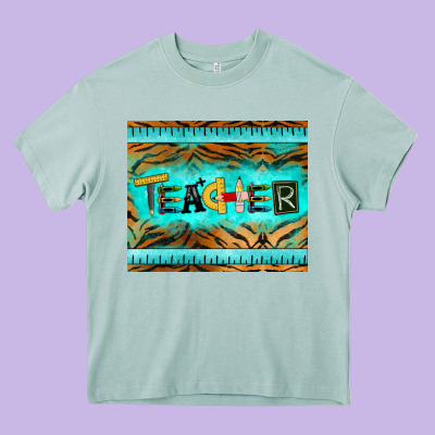 Teacher Mousepad Heavy Core Tee Designed By Barkaloodesign