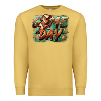 Antique Gold game day  lightning football Premium Sweatshirt - BarkalooDesign