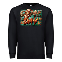 Black game day  lightning football Premium Sweatshirt - BarkalooDesign