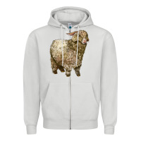 Angora Goat Zipper Hoodie | Teevron