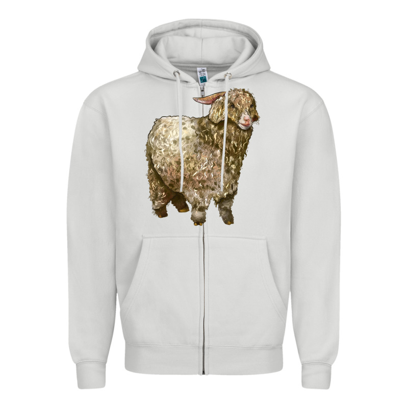 Angora Goat Zipper Hoodie by LillyAllenDesigns | Teevron