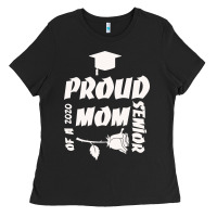 Black Proud Mom Of A 2020 Senior Ladies Tee - Bettercallsaul