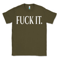 Army Green F It Period Dot Classic Tee - trangStudio