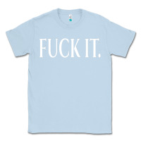 Dusty Blue F It Period Dot Classic Tee - trangStudio