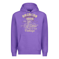 Purple Retro Vintage American Motorcycle Indian for Old Biker Premium Hoodie - trangStudio