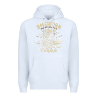 White Retro Vintage American Motorcycle Indian for Old Biker Premium Hoodie - trangStudio