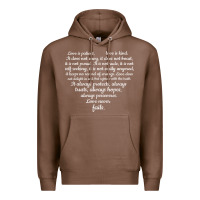 Chestnut Love is patient Love is Kind 1 Corinthians 1348 Premium Hoodie - trangStudio