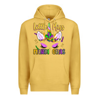 Antique Gold little miss mardi gras Premium Hoodie - LillyAllenDesigns