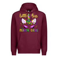 Burgundy little miss mardi gras Premium Hoodie - LillyAllenDesigns