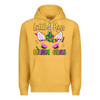 Mustard little miss mardi gras Premium Hoodie - LillyAllenDesigns