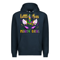 Navy little miss mardi gras Premium Hoodie - LillyAllenDesigns