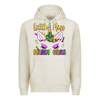 Oatmeal Heather little miss mardi gras Premium Hoodie - LillyAllenDesigns