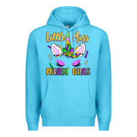 Ocean Blue little miss mardi gras Premium Hoodie - LillyAllenDesigns