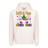 Pale Pink little miss mardi gras Premium Hoodie - LillyAllenDesigns
