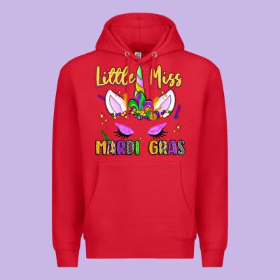 Little Miss Mardi Gras Premium Hoodie Designed By Lillyallendesigns