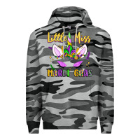 Slate Camo little miss mardi gras Premium Hoodie - LillyAllenDesigns
