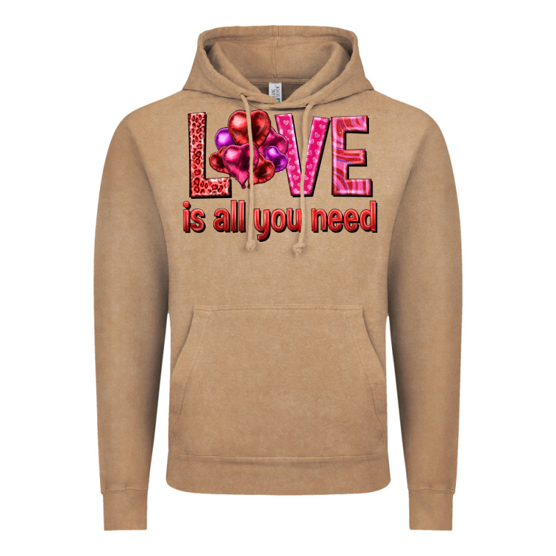 Love Is All You Need Valentine's Day Vintage Hoodie by HowdyJamesFarm | Teevron