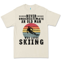 Bone Never Underestimate An Old Man Who Loves Skiing Premium Tee - Bettercallsaul